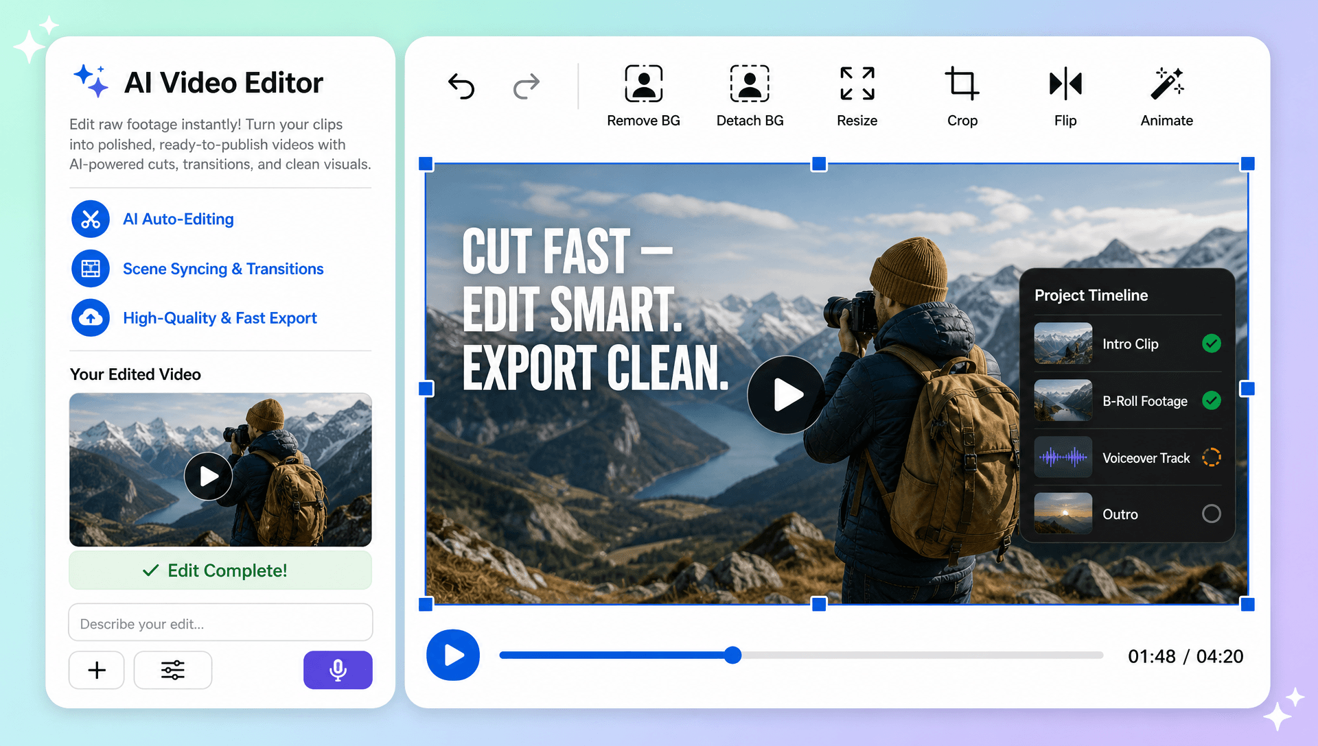 AI Video Editor Online – Edit and Enhance Videos with AI AI Video Editor Online – Edit and Enhance Videos with AI